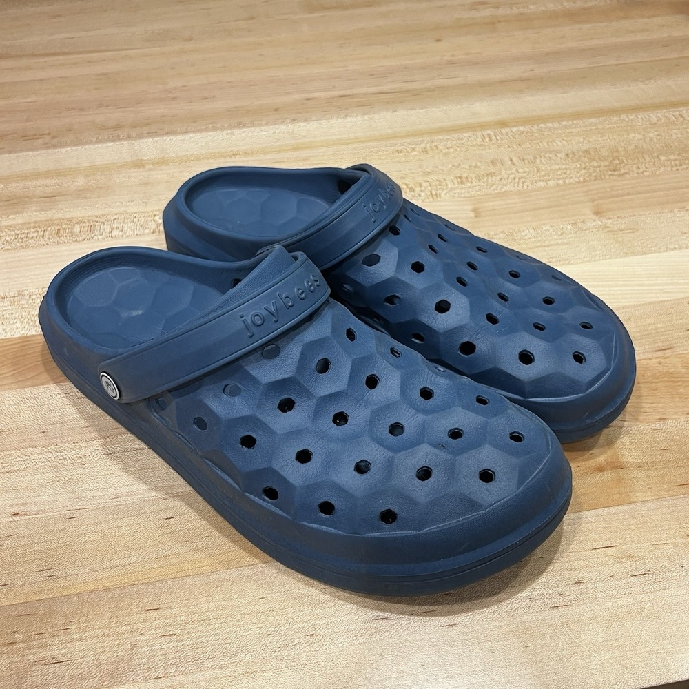 Joybees Unisex Modern Clog Slides Men's Size 12, Blue, Slip-On